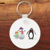 Snowmen en Penguin Sleutelhanger (Voorkant)