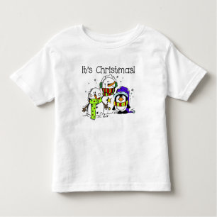 Snowmen en pinguïns Het is Kerstmis Kinder Shirts