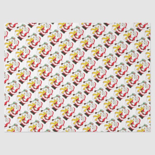 Snowmen en Santa Tissuepapier (Voorkant)