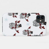 Snowmen en Snowflakes Case-Mate iPhone Case (Achterkant (horizontaal))