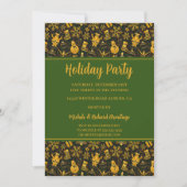 Snowmen en Snowflakes Holiday Party Invitation Kaart (Voorkant)