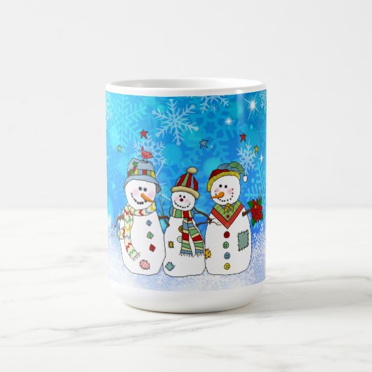 Snowmen en Snowflakes Koffiemok (Center)