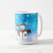 Snowmen en Snowflakes Koffiemok (Voorkant rechts)