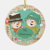 Snowmen en Typografie Ornament Keepomwille (Voorkant)