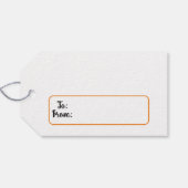 Snowmen Faces Gift Labels Cadeaulabel (Achterkant Horizontaal)