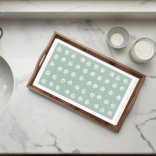 Snowmen Faces Paper Guest Towels Servet