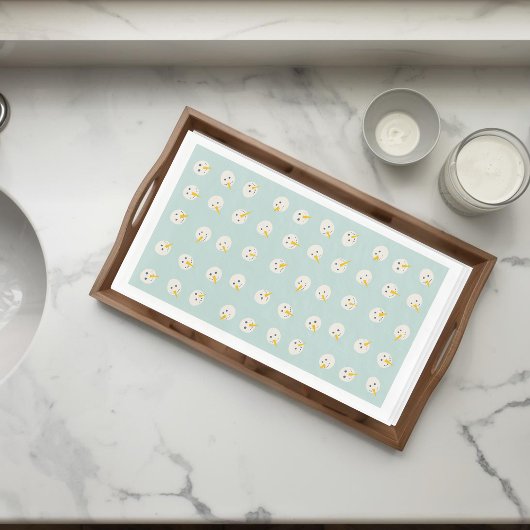 Snowmen Faces Paper Guest Towels Servet