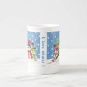 Snowmen familie Bone China mok (Voorkant)