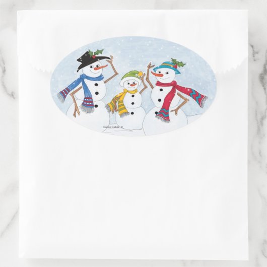 Snowmen Familie Stickers (Tas)