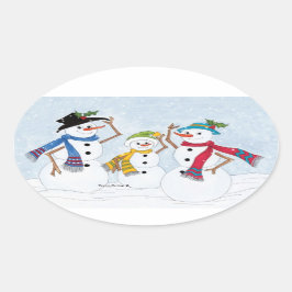 Snowmen Familie Stickers