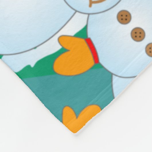 Snowmen Fleece Deken (Hoek)