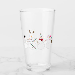Snowmen Friends Glas