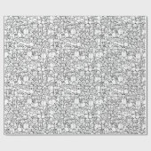 Snowmen Friends - Kinder verfwerkpapier Cadeaupapier (Vlak)