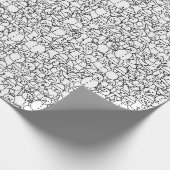 Snowmen Friends - Kinder verfwerkpapier Cadeaupapier (Hoek)