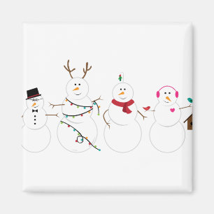 Snowmen Friends Magneet