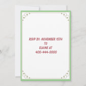 SNOWMEN GALA PARTY UITNODIGING (Achterkant)