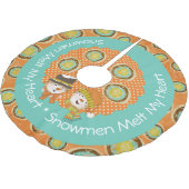 Snowmen goot mijn hart 2 Vakantiesolflengte Kerstboom Rok (Gekanteld)