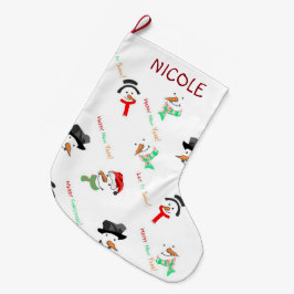 Snowmen Grote Kerstsok