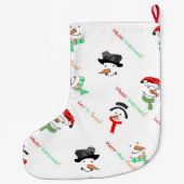 Snowmen Grote Kerstsok (Achterkant)