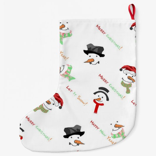 Snowmen Grote Kerstsok (Achterkant)