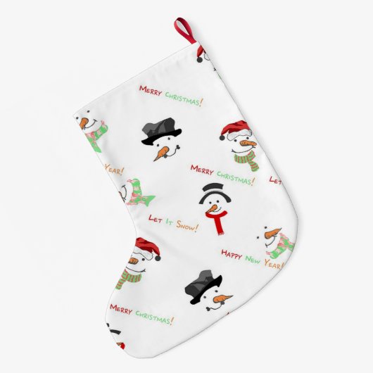 Snowmen Grote Kerstsok (Achterkant (Hangend))