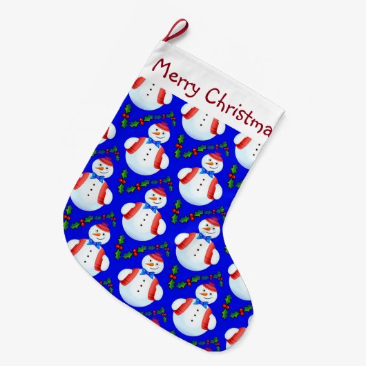 Snowmen Grote Kerstsok (Voorkant (Hangend))