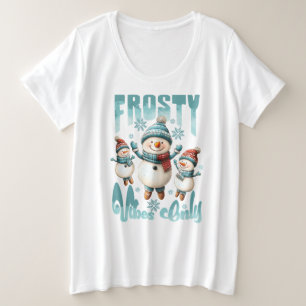 Snowmen Grote Maat T-shirt