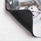 Snowmen Having a Snowball Fight Muismat (Hoek)