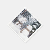 Snowmen Having a Snowball Fight Servet (Hoek)