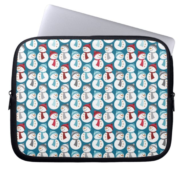 Snowmen Holiday Laptop & Netbook Sleeves (Voorkant)