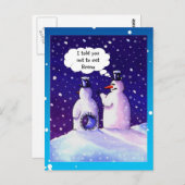 Snowmen Humor Briefkaart (Voorkant / Achterkant)