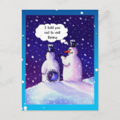 Snowmen Humor Briefkaart (Voorkant)