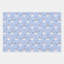 Snowmen-inpakpapier Inpakpapier Vel