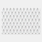 Snowmen Inpakpapier Vel (Voorkant)