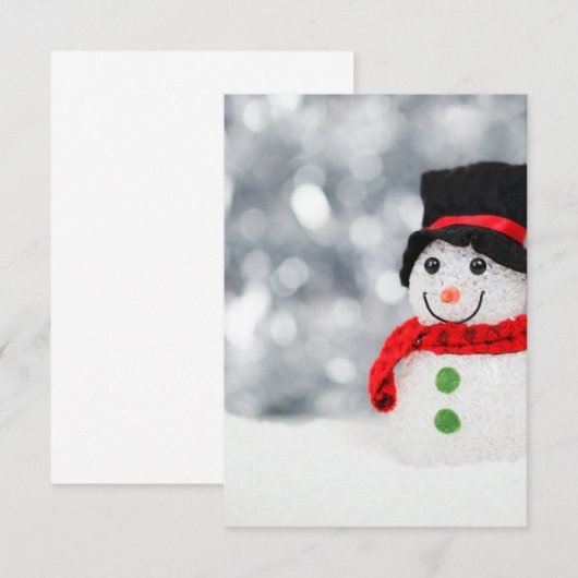 Snowmen Kaart (Voorkant / Achterkant)