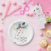SnowMen kan ook Angels zijn Papieren Bordje (Feest)
