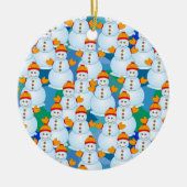 Snowmen Keramisch Ornament (Voorkant)