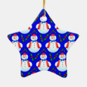Snowmen Keramisch Ornament (Achterkant)