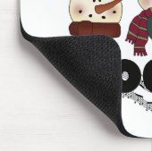 Snowmen Kerstmis Rocks Muismat (Hoek)