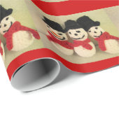 Snowmen kerstpapier cadeaupapier (Rol Hoek)
