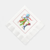 Snowmen-kerstpapier Napkins Servet (Hoek)