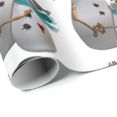 Snowmen koppelen aan het knuffelen van sneeuwmanne cadeaupapier (Rol Hoek)
