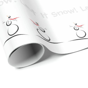 SNOWMEN KUILEN 'Laat het sneeuwen' Cadeaupapier