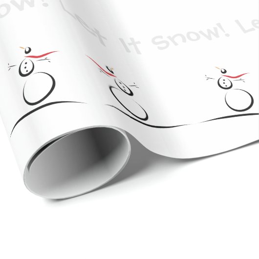 SNOWMEN KUILEN 'Laat het sneeuwen' Cadeaupapier (Rol Hoek)