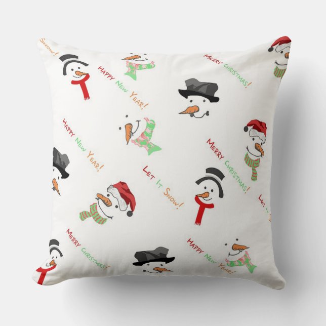 Snowmen Kussen (Voorkant)