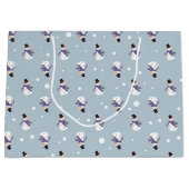 Snowmen Large Gift Bag Groot Cadeauzakje (Voorkant)