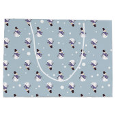 Snowmen Large Gift Bag Groot Cadeauzakje (Achterkant)