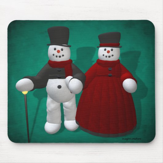  Snowmen: Lord & Lady Cool Muismat (Voorkant)