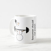 Snowmen mag geen kopje breken koffiemok (Voorkant links)