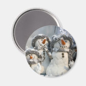 Snowmen Magneet (Voorkant / Achterkant)